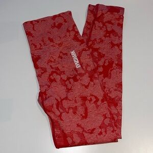 Gymshark Animal Seamless Legging - Red, Small